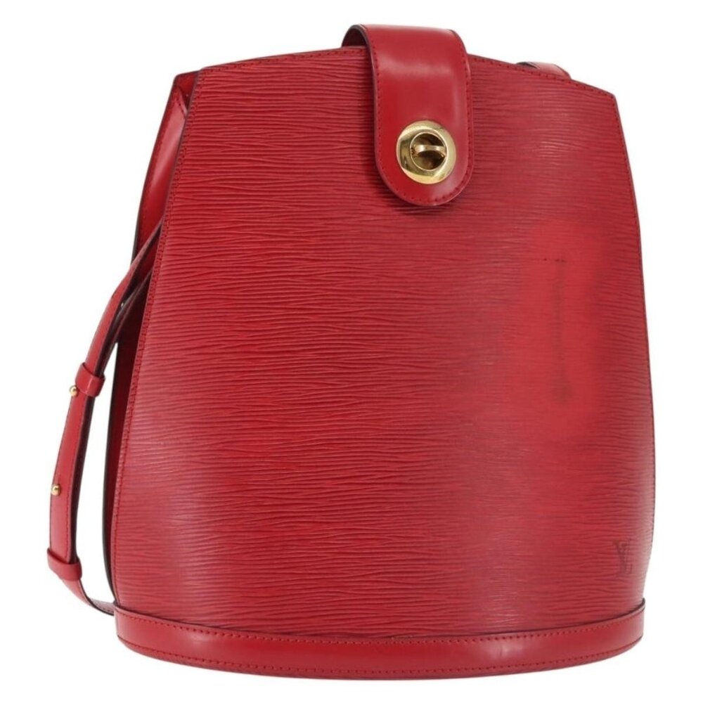 Authentic LOUIS VUITTON Epi Cluny Shoulder Bag Red M52257 LV